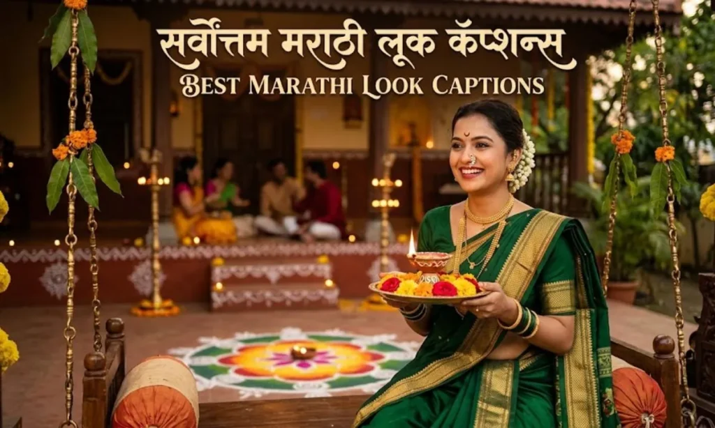 Best Marathi Look Captions