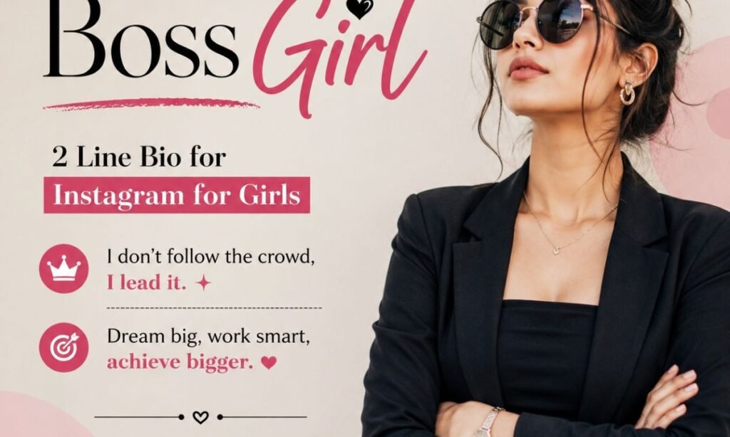 Boss Girl 2 Line Bio for Instagram for Girls