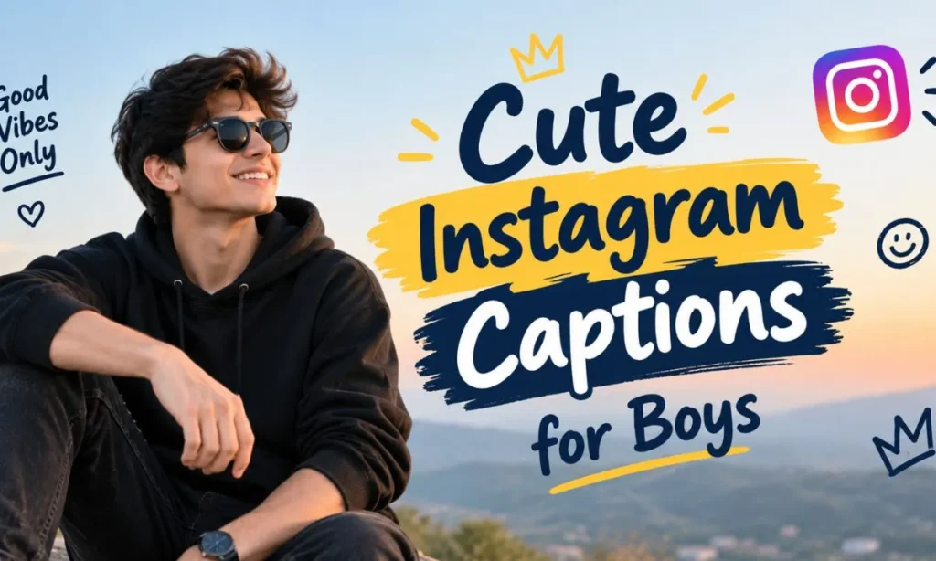 Cute Instagram Captions for Boys
