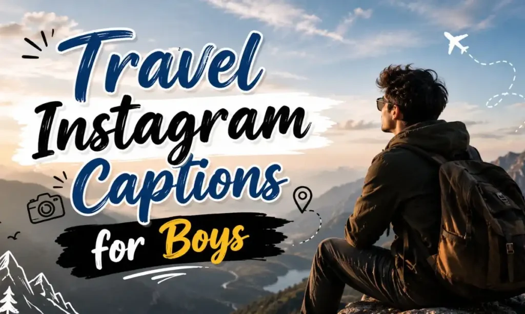 Travel Instagram Captions for Boys
