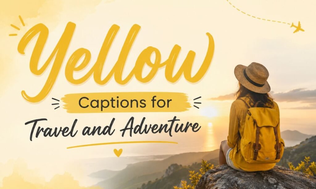 Yellow Captions for Travel and Adventure