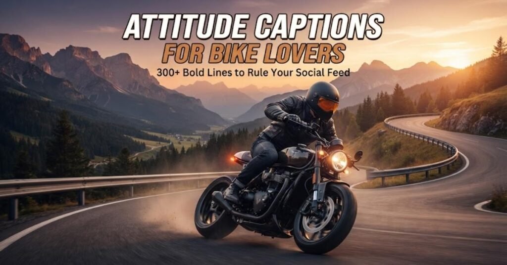 Attitude Captions for Bike Lovers