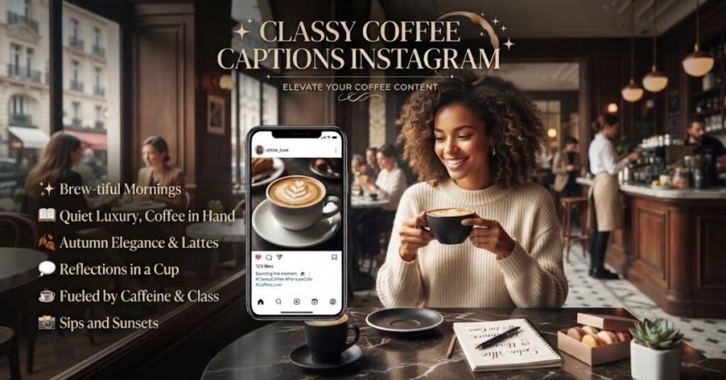Classy Coffee Captions Instagram