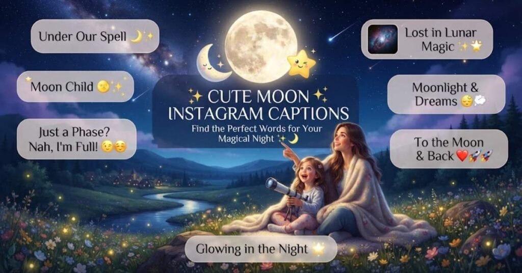 Cute Moon Instagram Captions