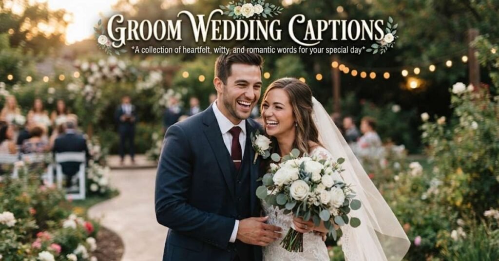 Groom Wedding Captions