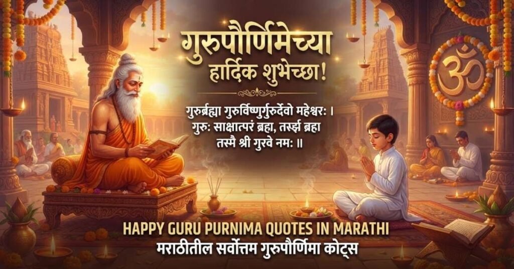 Happy Guru Purnima Quotes in Marathi