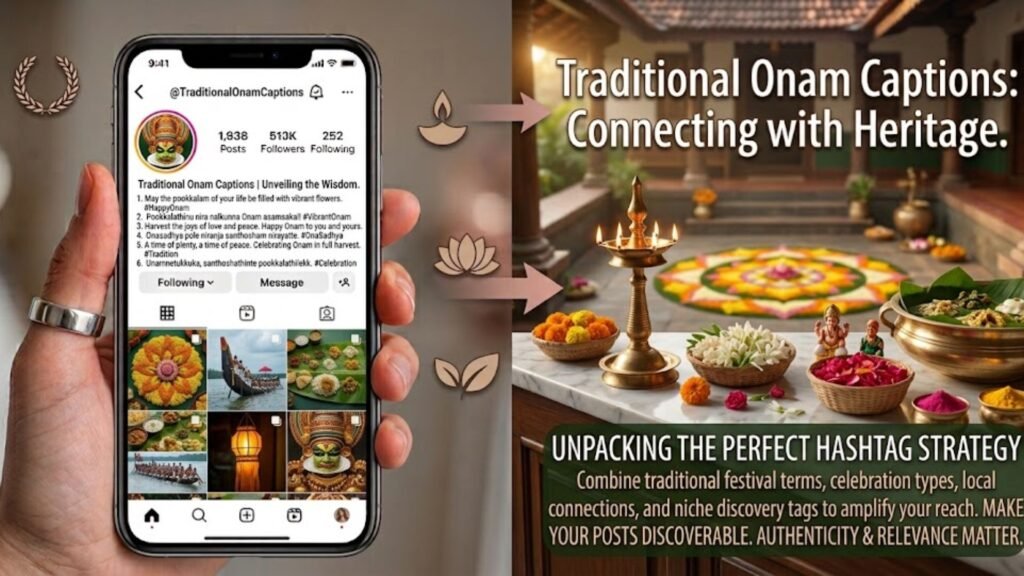 Traditional Onam Captions