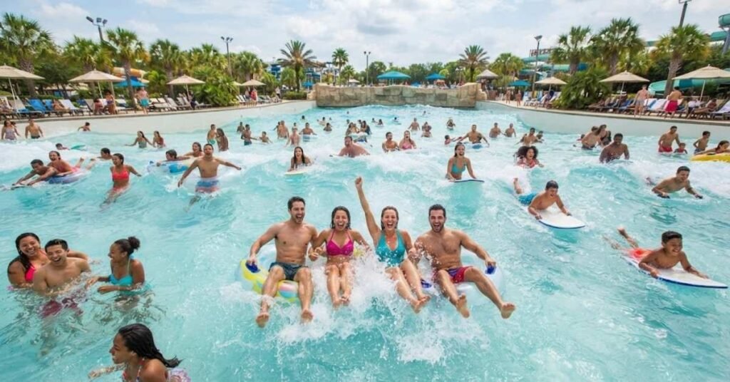Wave Pool Fun Captions