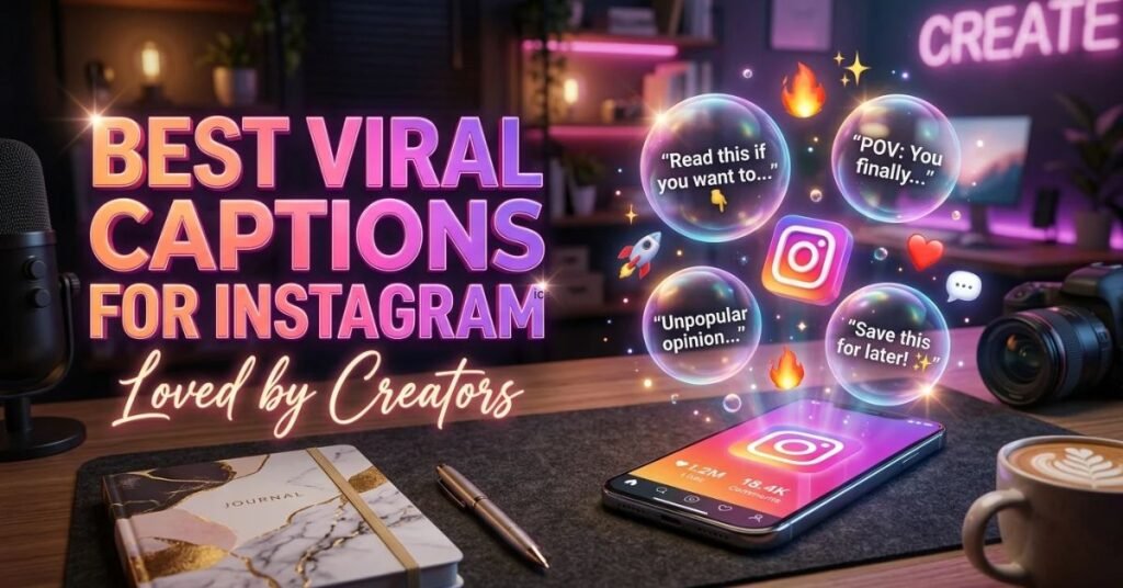 Best Viral Captions For Instagram Loved by Creators