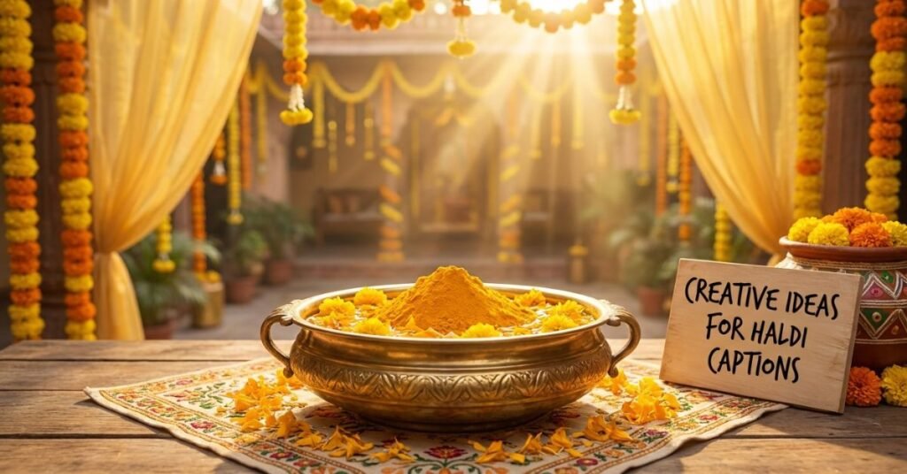 Creative Ideas For Haldi Ceremony Captions That Feel Special