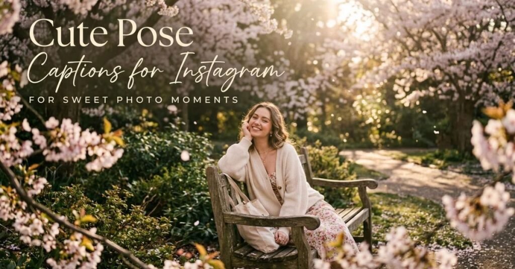 Cute Pose Captions For Instagram For Sweet Photo Moments