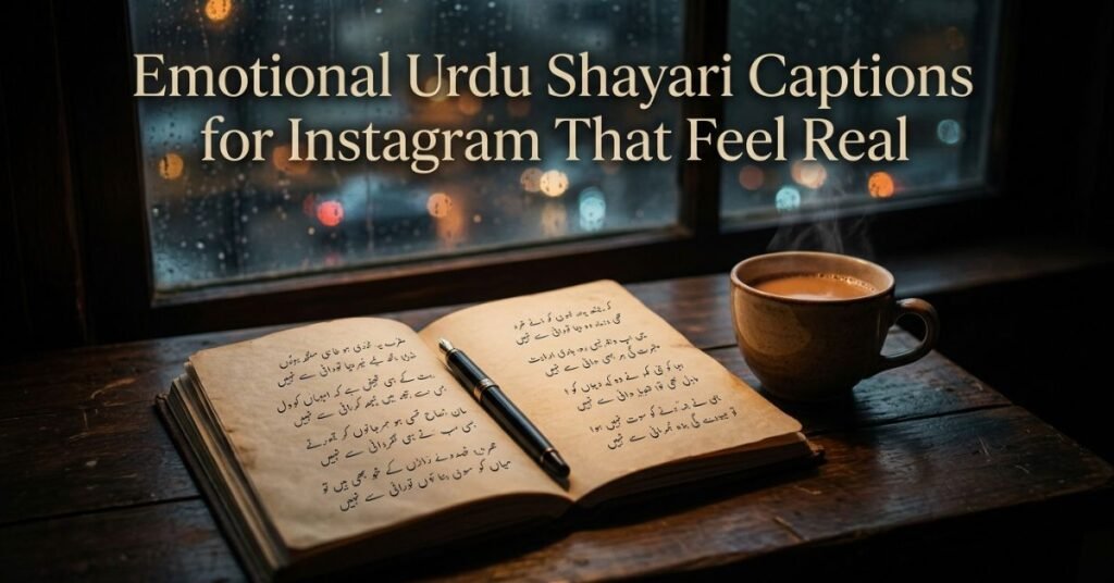 Emotional Urdu Shayari Captions for Instagram That Feel Real