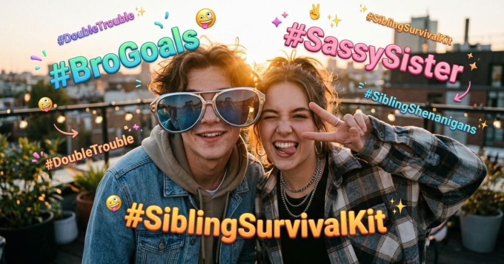 Funny Brother And Sister Instagram Hashtags That Are Trending Now