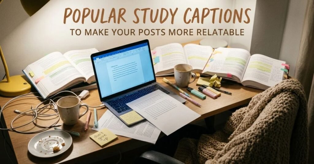 Popular Study Captions To Make Posts More Relatable