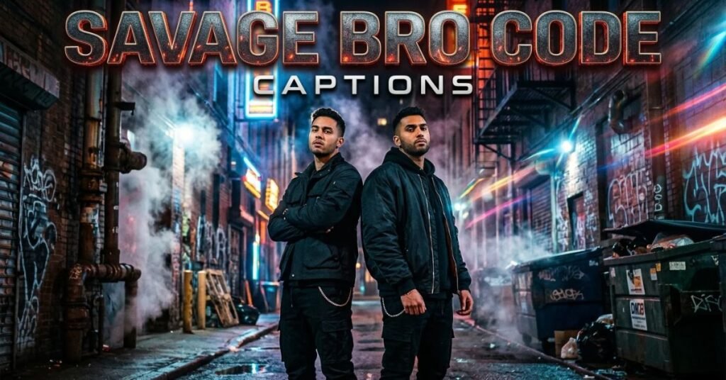 Savage Bro Code Captions For Instagram With Fearless Energy
