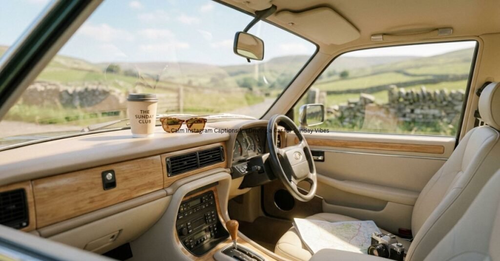 Calm Instagram Captions for Driving a Car for Sunday Vibes
