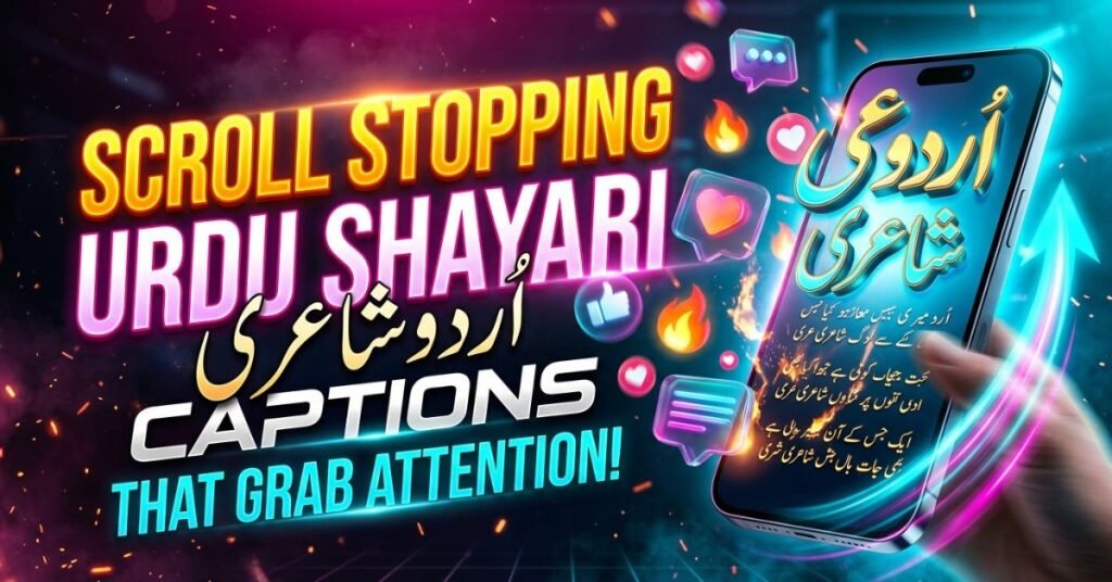 Scroll Stopping Urdu Shayari Captions That Grab Attention