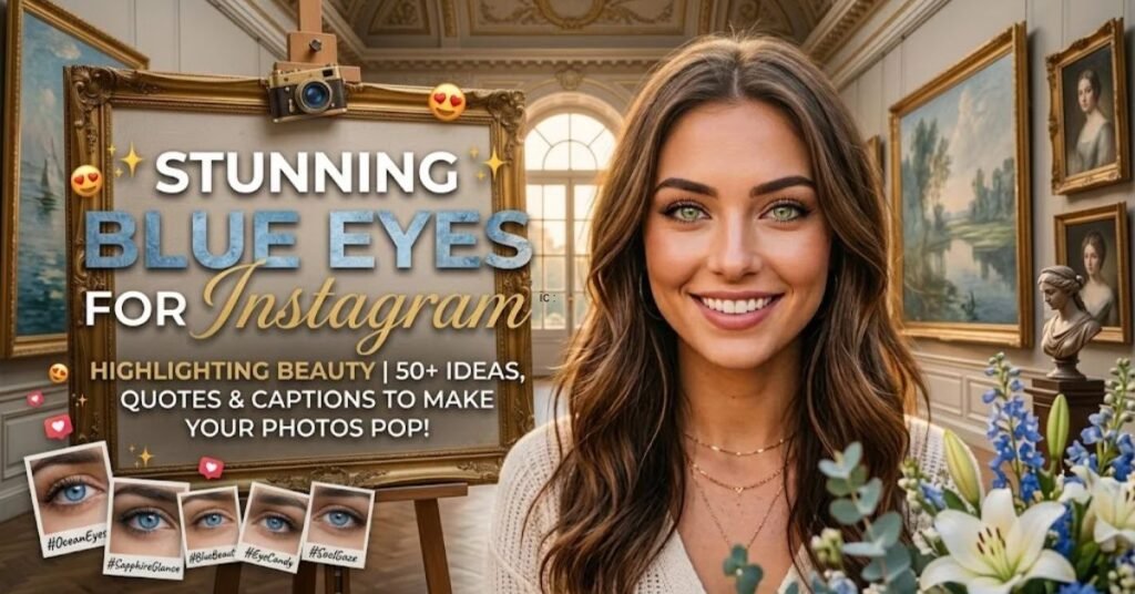 Stunning Blue Eyes Captions for Instagram Highlighting Beauty