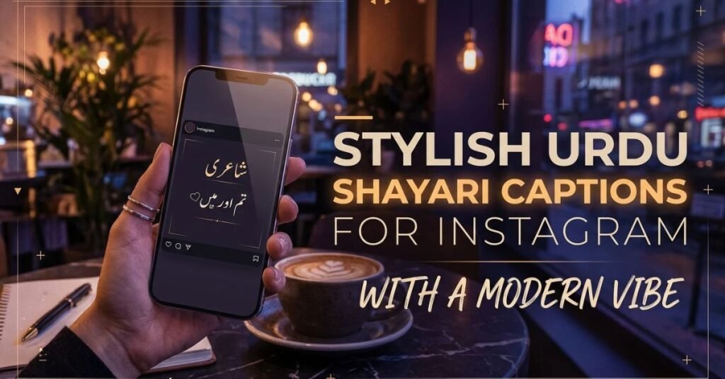 Stylish Urdu Shayari Captions for Instagram With Modern Vibe