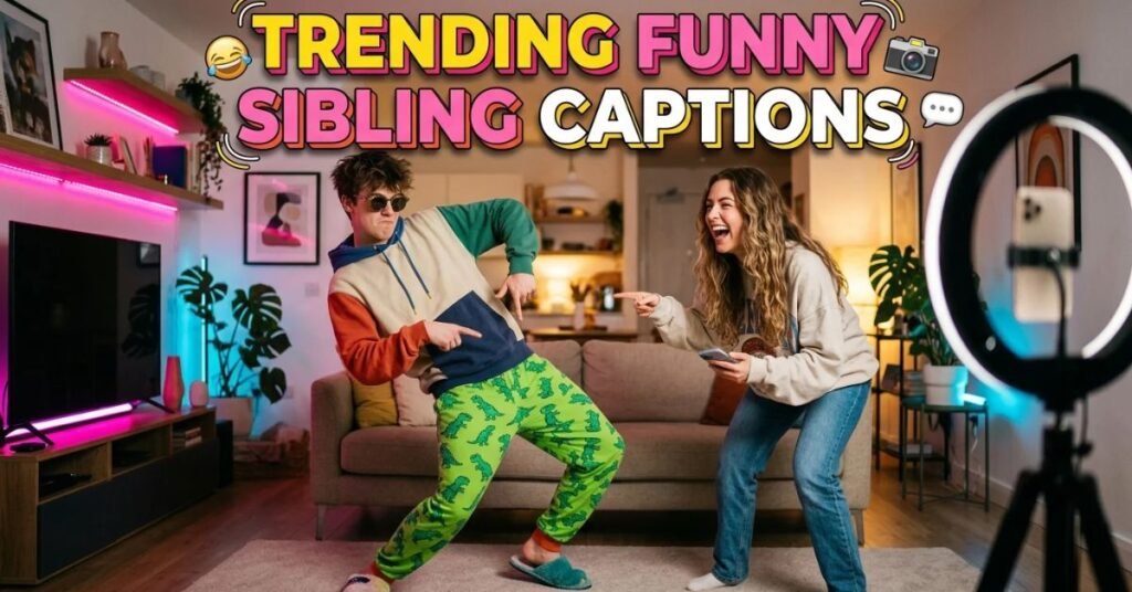 Trending Funny Brother and Sister Instagram Captions Right Now