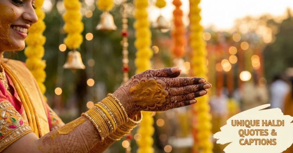 Unique Haldi Quotes And Captions For Wedding Celebrations