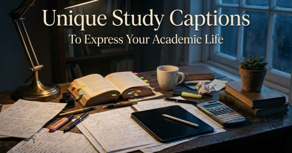 Unique Study Captions To Express Your Academic Life