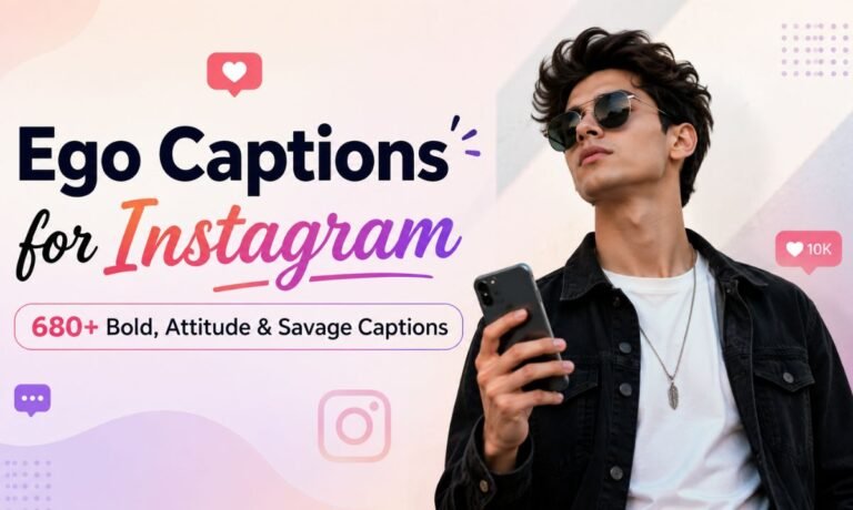 Ego Captions for Instagram 680+ Bold, Attitude & Savage Captions