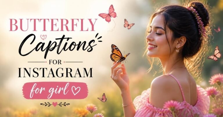 butterfly captions for instagram for girl