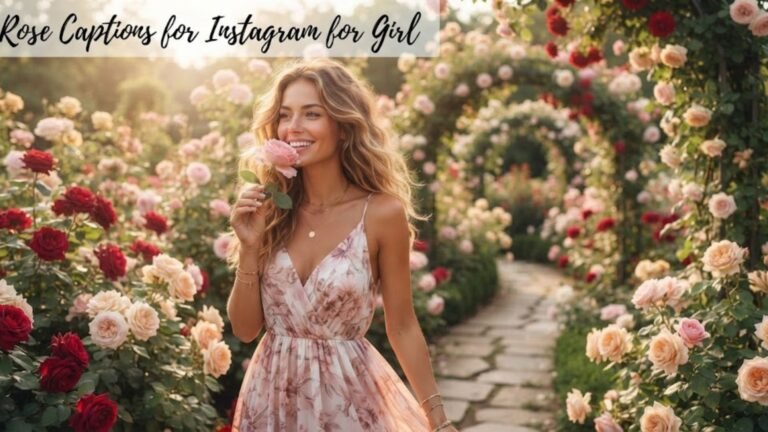 rose captions for instagram for girl