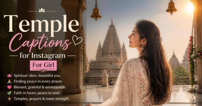 temple captions for instagram for girl